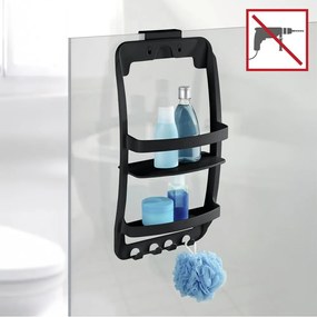 Mensola da bagno da appendere/senza foratura nera in plastica Universal – Wenko