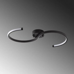 Plafoniera LED nera 25x10 cm Es - Opviq lights