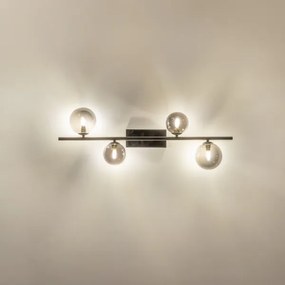Brilagi - Lampadario a plafone LED MILLA 4xG9/3W/230V cromo lucido/fumé