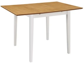 Set per sala da pranzo 5 pz in mdf bianco