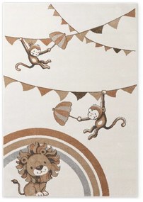 Tappeto per bambini crema 120x170 cm Roar like a Lion Rainbow Party - Villeroy&amp;Boch