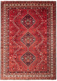 Shiraz Tappeto 310x220 Rosso (Iran) Annodato A Mano