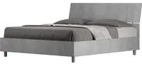 Letto Matrimoniale - DEMAS Dimensione Rete: 160x190, Colore: Grigio, Tipologia Testata: Testata Inclinata, Tipologia Letto: Con Rete