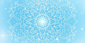 Stampa su tela – Fiore blu di Mandala