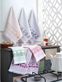 Set di strofinacci in cotone 6 pz 40x60 cm Pecete – Foutastic