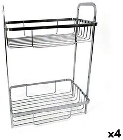 Scaffale da Bagno Confortime Chromed Argentato 29 x 18 x 39 cm (4 Unità)