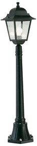 Lampione da giardino, Quadrata H 114 cm, nero, IP43 SOVIL