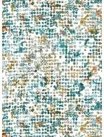 Clarke & Clarke Carta da parati Scintilla - Teal/ Spice