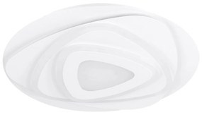 Plafoniera Contemporanea Palagiano Acciaio Bianco Luce Led Integrato 21W