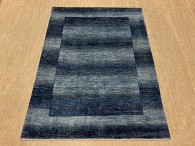 Loribaft Tappeto 140x200 Blu (Iran) Annodato A Mano