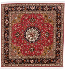 Tabriz Tappeto 200 x 210 Blu (Iran) Annodato A Mano