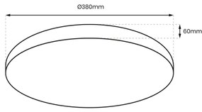 Plafoniera LED dimmerabile ALLISTER LED/36W/230V 3000-6000K + tc