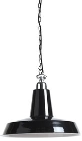 Set di 2 lampade a sospensione industriali nere - Warrior