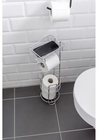 Porta carta igienica color argento lucido in acciaio cromato – Wenko