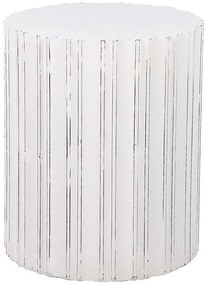 Tavolino bianco crema ⌀ 45 cm DEULI Beliani