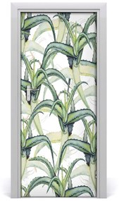 Adesivo per porta interna Aloe 75x205 cm