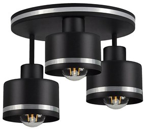 Lampadario a plafone BODO SILVER 3xE27/60W/230V