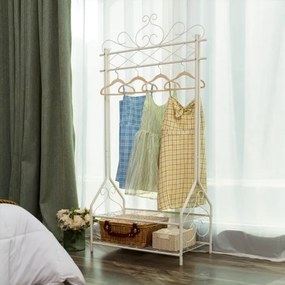 Appendiabiti da terra LINEA bianco