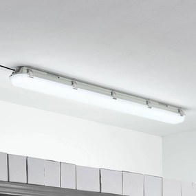 Arcchio Rao lampada LED stagna, 121,5 cm, Bianco / Opale, Bagno, Plastica, Moderno, Lampade resistenti all'umidità