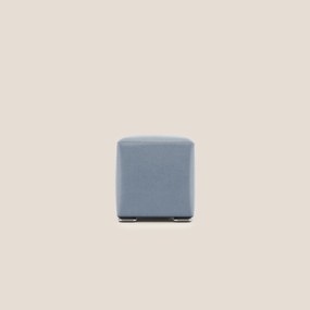 Cube pouf in microfibra smacchiabile T11 carta da zucchero