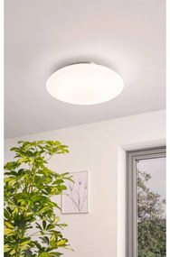 Plafoniera moderno Frattina LED dimmerabile , in policarbonato, bianco D. 40 cm 40 cm,  3400 LM EGLO