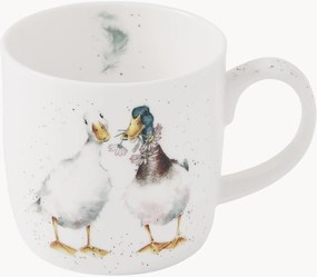 Tazza caffè in Fine Bone China Duck Love, 6 pz