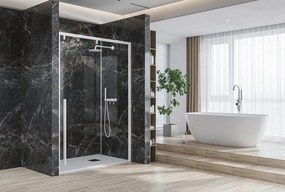 Porta doccia bianca 140cm scorrevole altezza 200cm | KSA4000B - KAMALU