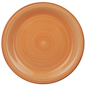 Piatto frutta ceramica 19 cm arancione Mirage