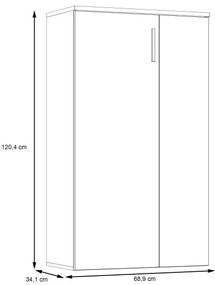 Scarpiera ETON marrone/antracite
