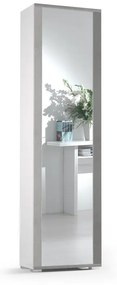 Scarpiera multiuso doppia profondità L 50 x H 182 x P 31 cm 14 paia, bianco