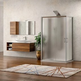 Box tre lati 70x90x70 altezza 180 vetro opaco K410 - KAMALU