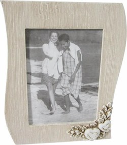 portafoto shabby chic onda cm 21 x 2,5 x 27 h