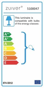 Lampada da terra in ottone Bow - Zuiver
