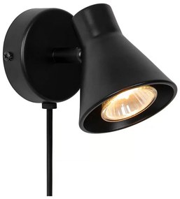 Nordlux - Lampada da parete EIK 1xGU10/35W/230V nera