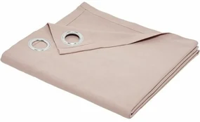 Tenda per finestra rosa cipria lucida 140 x 250 cm Lunghezza: 250 cm
