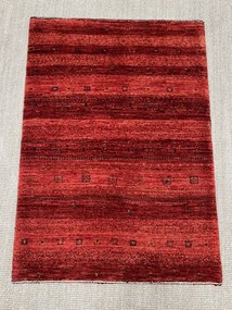 Loribaft Tappeto 80 x 110 Rosso (Iran) Annodato A Mano