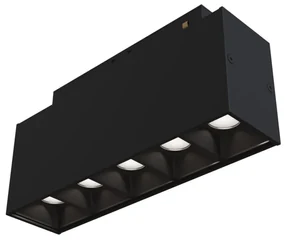 Base Di Illuminazione Points Binario Moderno Alluminio Nero 10W Luce Naturale
