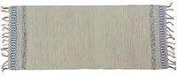 Tappeto moderno boston, stile kilim, 100% cotone, grigio, 180x60cm