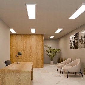 Pannello LED a montaggio superficiale 60 W, 230 V, 30 x 120 cm, bianco