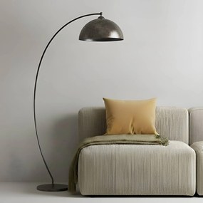 Lampada ad arco Jonera Lindby, Alluminio / Grigio / Zincato, Soggiorno / Sala da pranzo, Metallo, Giovanile, Lampada da terra