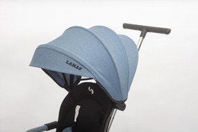 Passeggino Triciclo per Bambini 1-3 Anni Trico Luxury Gold 7 Modalità di Guida Blu...