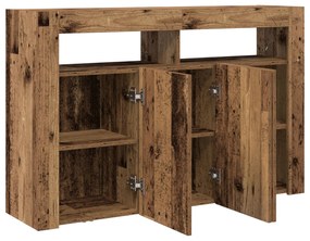 Credenza  legno vecchio legno ingegnerizzato 116 x 30 x 75 cm