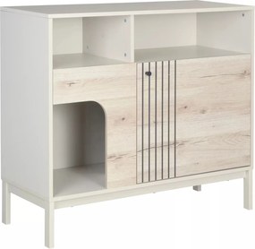 Credenza Frost K3 – Off White + Rovere Alpino