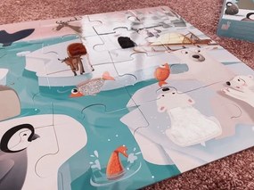 Puzzle Tattile la Vita Sulla Banchisa - 20 pezzi