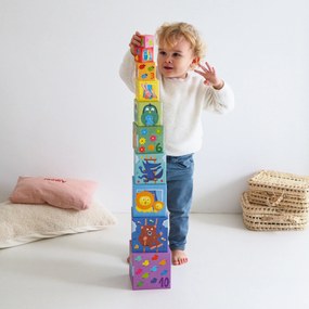 Cubi da sovrapporre - piramide - madri e cuccioli