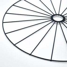 Lampadario a sospensione con filo MONTANA 1xE27/15W/230V diametro 45 cm nero