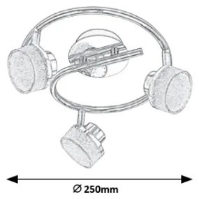 Rabalux 5637 - Luce Spot a LED da soffitto PADMA 3xLED/5W/230V
