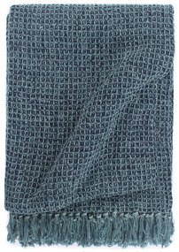 Copriletto İn Cotone 220x250 Cm Indaco /