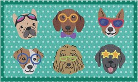 Zerbino 40x70 cm Dogs on Polka Dots – Artsy Doormats