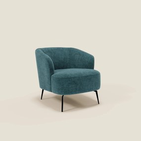 Renoa Poltroncina dall'eleganza moderna in tessuto smacchiabile T24 petrolio
